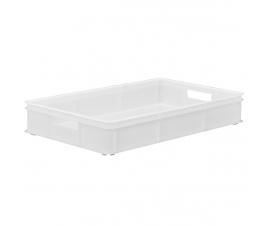 White Stacking Confectionery Tray Solid Sides And Base