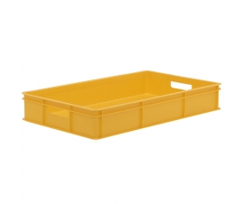 Yellow Stacking Confectionery Tray Solid Sides And Base