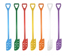 Coloured Plastic Stirring Paddle with Holes