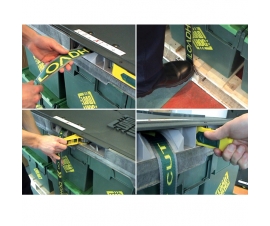 Loadhog Pallet Lid Strap Mechanism