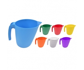Coloured Green, Blue, Yellow, Orange, White, Purple, Red Pouring Jug