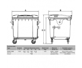 Wheelie Bin Specification