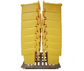 200 Litre Grit Bin Stacked and Nested