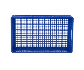 Blue Stacking Confectionery Trays Mesh Sides And Base