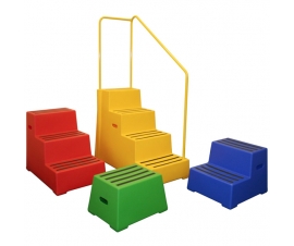 Group Of Plastic Safety Steps