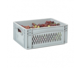 Ventilated Euro Container with Hand Holes