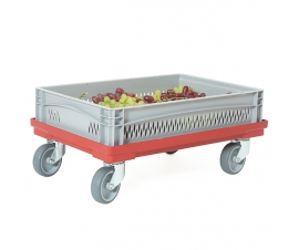 Air Vented Plastic Tray on Dolly