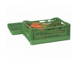 Foldable Ventilated Euro Containers 42 Litres with contents
