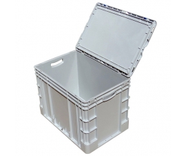 Deep Large Euro Container with Hinged Case Lid