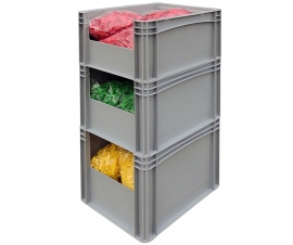 Open End Euro Picking Container Stacked Example
