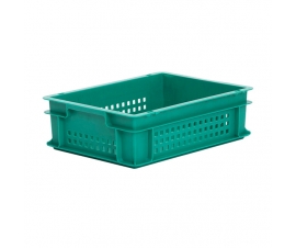 Green Ventilated Euro Container
