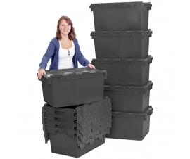 LC3 Large Plastic Crates in Black