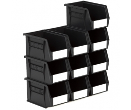 Size 4 Linbins in Black Recycled Plastic