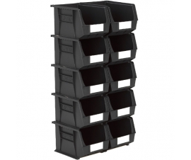 Size 6 Linbins in Black Recycled Plastic