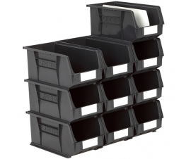Size 7 Linbins in Black Recycled Plastic