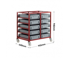 Mobile Tray Rack Dimensions