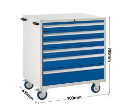 Mobile Euroslide cabinet dimensions