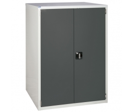 Euroslide cabinet with 1 cupboard in grey