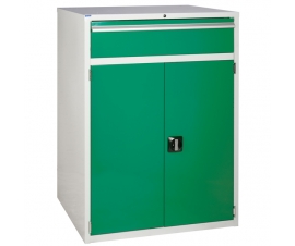 Euroslide cabinet with 1 drawer and 1 cupboard in green