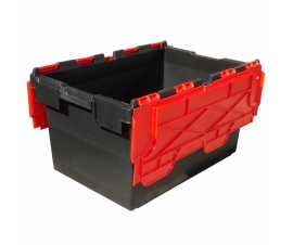 Black and Red Heavy Duty Storage Containers