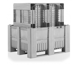 Stacked pallet boxes