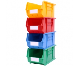 Stack of Coloured Size 4 Linbins