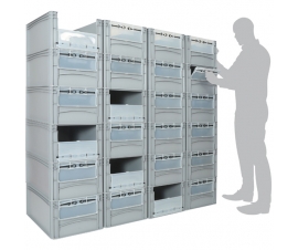 Example of Euro Containers as a Pickwall