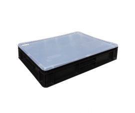 Euro Container with Clear Lid