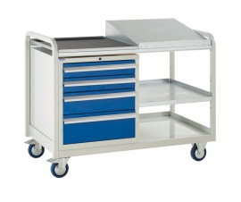 Kit 9 - sloping tool tray with 4 drawers