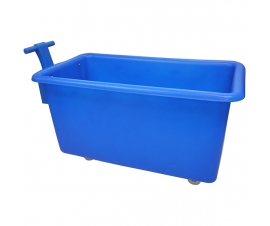 455 Litre Mobile Truck in Blue with Handle