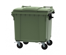 1100 Litre Wheeled Bin in Green