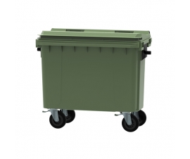 500 Litre Wheeled Bin in Green