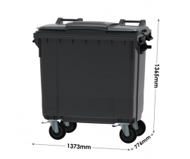 770 Litre Wheeled Bin Dimensions