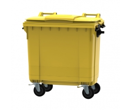 770 Litre Wheeled Bin in Yellow