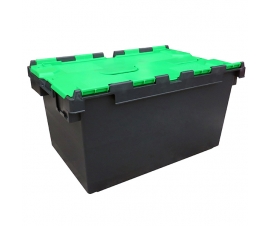 Black and Green Large Storage Crate Boxes