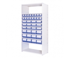 Delta Plus Shelving Bay A with Shelf Trays