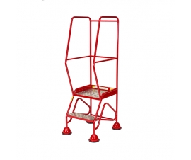 2 Tread Steps In Red