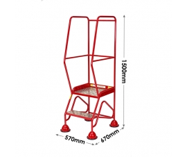2 Tread Steps Dimensions