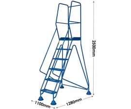 6 Tread Steps Dimensions