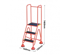 3 Tread Steps Dimensions