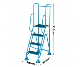 4 Tread Steps Dimensions