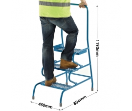 3 Step Unit with Handrail Dimensions