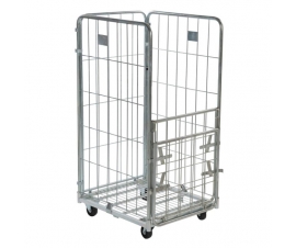 4 Sided Roll Container with Drop Down Door