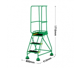 3 Tread Steps Dimensions