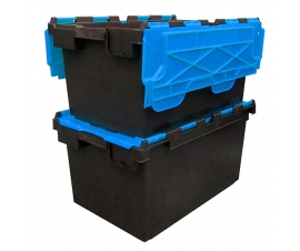 Black and Blue Large Storage Crate Boxes