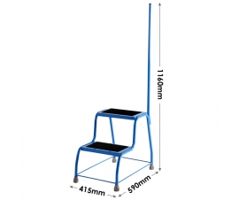 Double Step With Postrail Dimensions