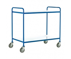 Two Tier Trolley With White Epoxy Trays