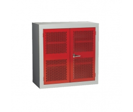 Red Mesh Door Cabinet