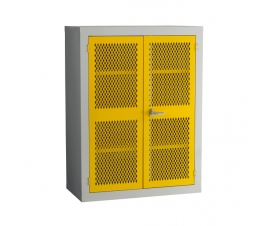 Yellow Mesh Door Cabinet