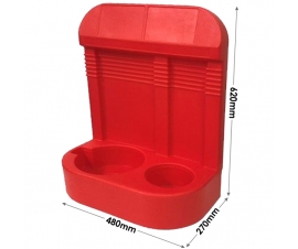 Double Fire Extinguisher Stand Dimensions